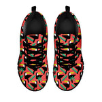 Tropical Toco Toucan Pattern Print Black Sneakers