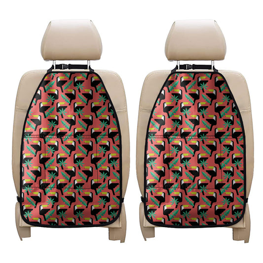 Tropical Toco Toucan Pattern Print Car Seat Organizers