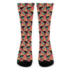 Tropical Toco Toucan Pattern Print Crew Socks