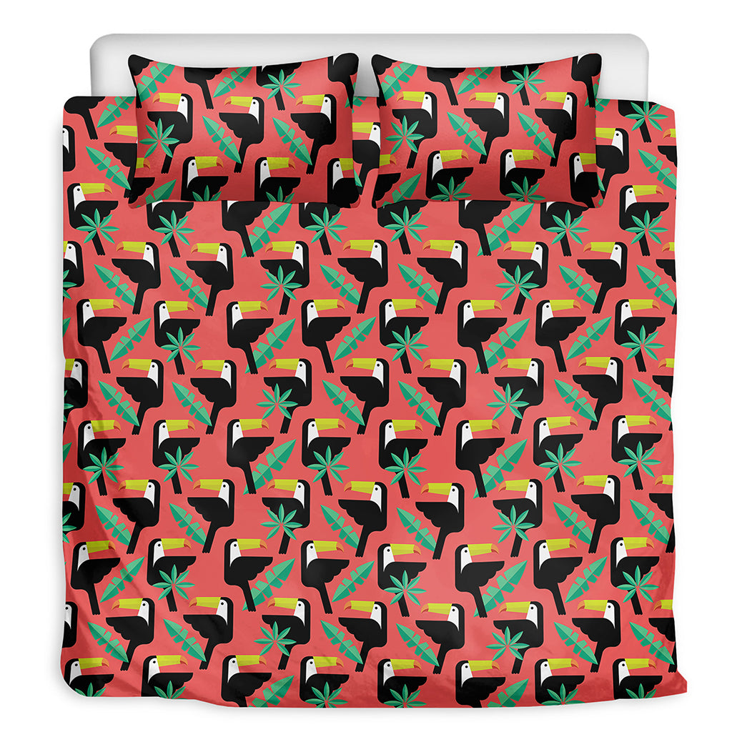 Tropical Toco Toucan Pattern Print Duvet Cover Bedding Set