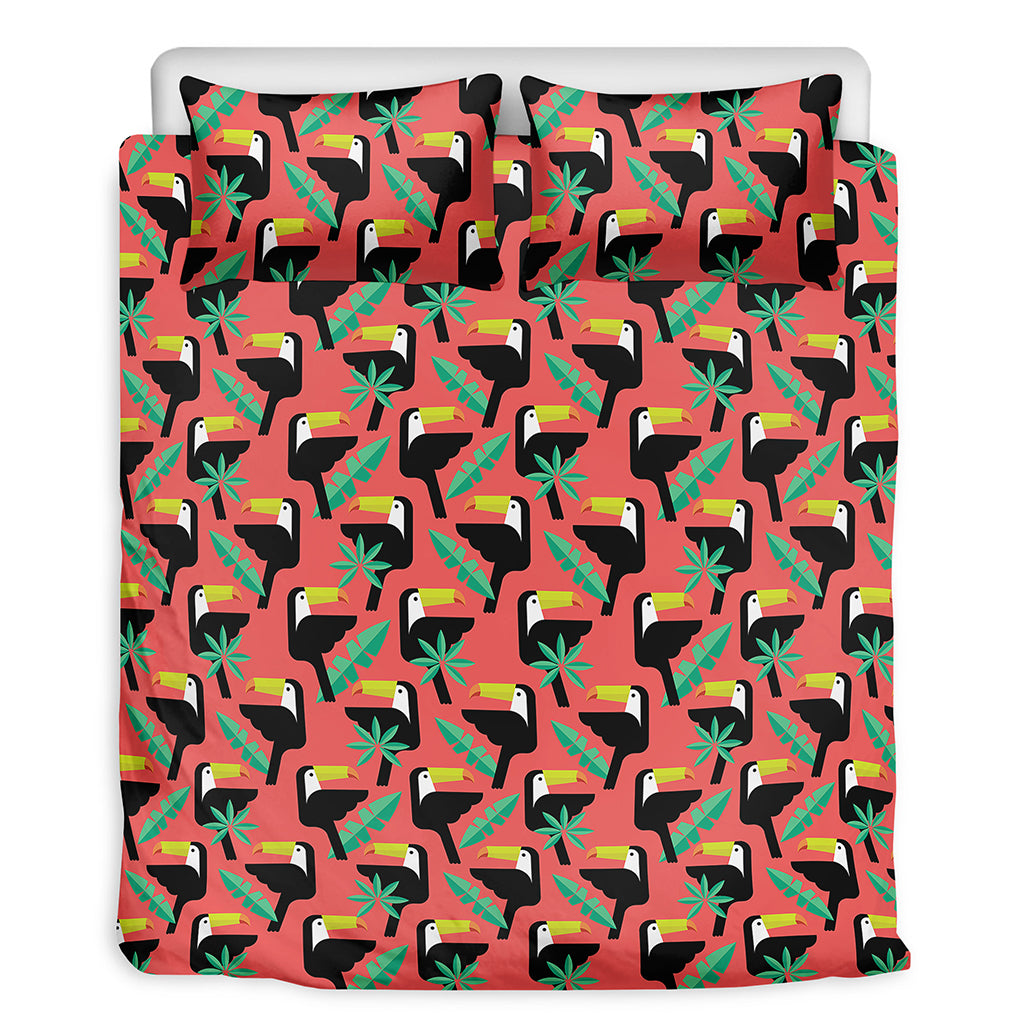 Tropical Toco Toucan Pattern Print Duvet Cover Bedding Set