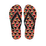 Tropical Toco Toucan Pattern Print Flip Flops