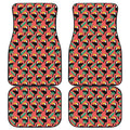 Tropical Toco Toucan Pattern Print Front and Back Car Floor Mats