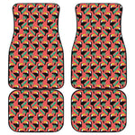 Tropical Toco Toucan Pattern Print Front and Back Car Floor Mats