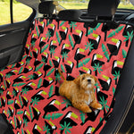 Tropical Toco Toucan Pattern Print Pet Car Back Seat Cover