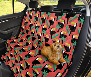 Tropical Toco Toucan Pattern Print Pet Car Back Seat Cover