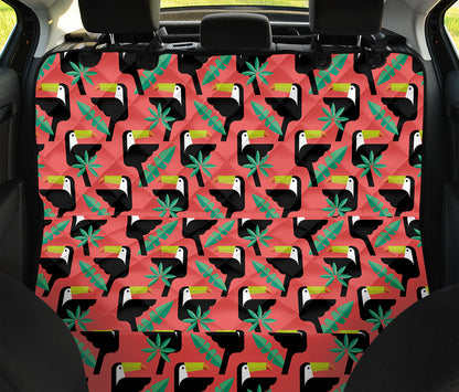 Tropical Toco Toucan Pattern Print Pet Car Back Seat Cover