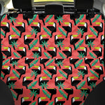 Tropical Toco Toucan Pattern Print Pet Car Back Seat Cover