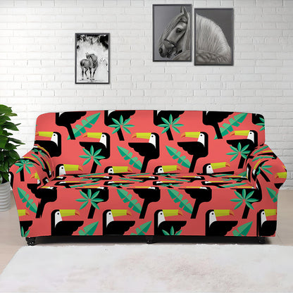 Tropical Toco Toucan Pattern Print Sofa Cover