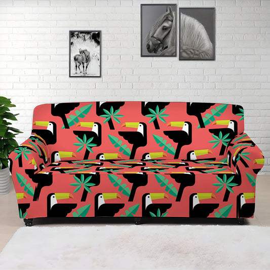Tropical Toco Toucan Pattern Print Sofa Cover