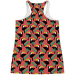 Tropical Toco Toucan Pattern Print Women's Racerback Tank Top