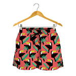 Tropical Toco Toucan Pattern Print Women's Shorts