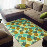 Tropical Vintage Pineapple Pattern Print Area Rug GearFrost