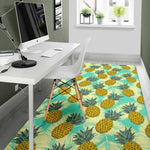 Tropical Vintage Pineapple Pattern Print Area Rug GearFrost