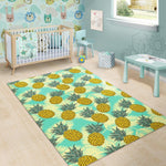 Tropical Vintage Pineapple Pattern Print Area Rug GearFrost