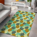 Tropical Vintage Pineapple Pattern Print Floor Mat