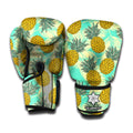 Tropical Vintage Pineapple Pattern Print Boxing Gloves