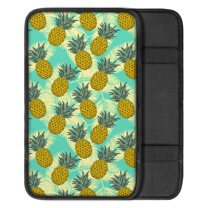 Tropical Vintage Pineapple Pattern Print Car Center Console Cover