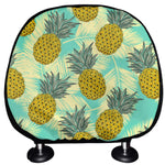 Tropical Vintage Pineapple Pattern Print Car Headrest Covers