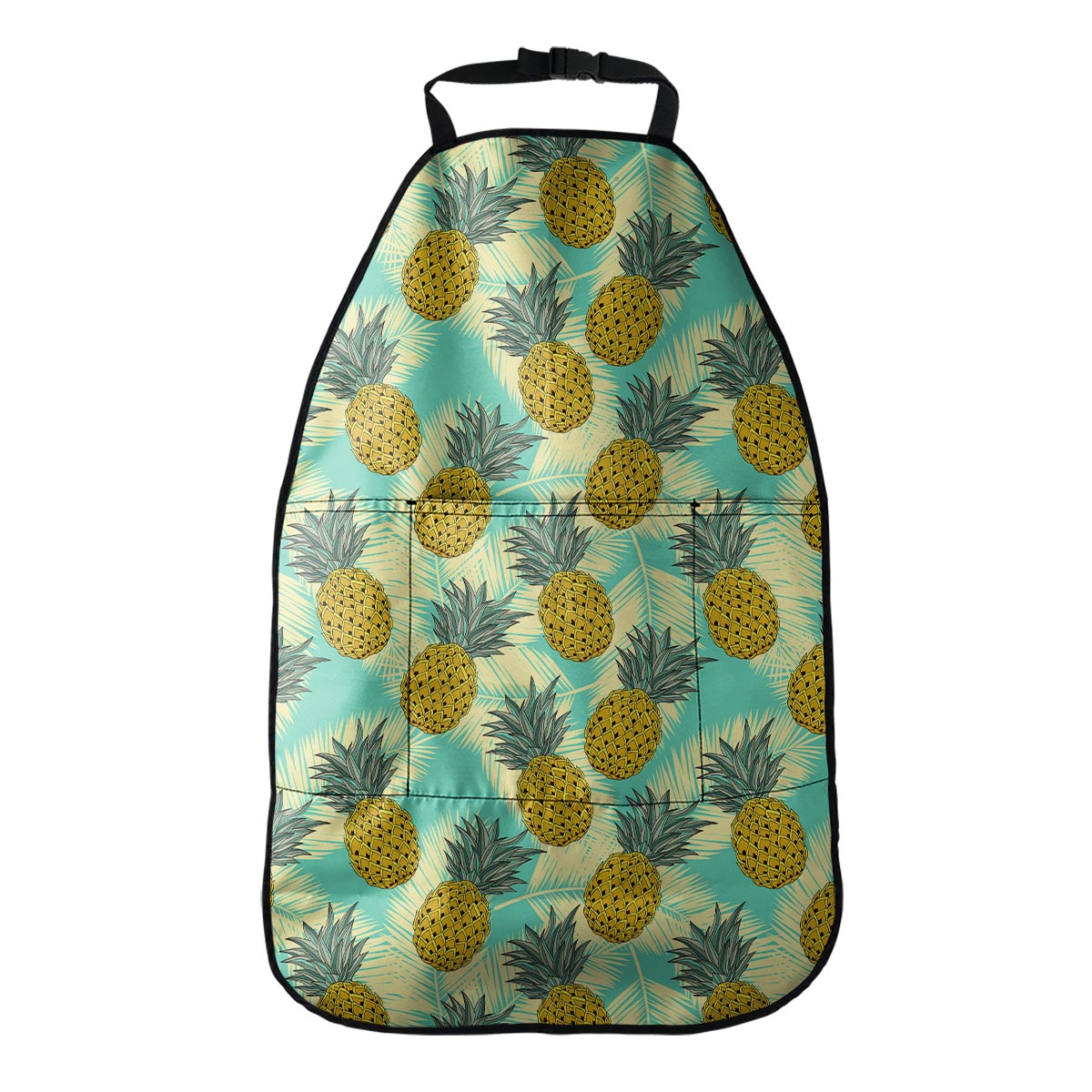 Tropical Vintage Pineapple Pattern Print Car Seat Organizers