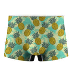 Tropical Vintage Pineapple Pattern Print Men's Boxer Briefs