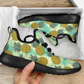 Tropical Vintage Pineapple Pattern Print Mesh Knit Shoes