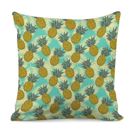 Tropical Vintage Pineapple Pattern Print Pillow Cover