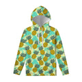 Tropical Vintage Pineapple Pattern Print Pullover Hoodie