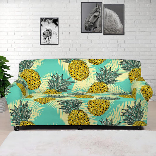 Tropical Vintage Pineapple Pattern Print Sofa Cover