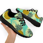 Tropical Vintage Pineapple Pattern Print Sport Shoes GearFrost