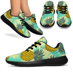 Tropical Vintage Pineapple Pattern Print Sport Shoes GearFrost
