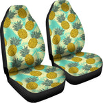 Tropical Vintage Pineapple Pattern Print Universal Fit Car Seat Covers
