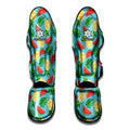 Tropical Watermelon And Pineapple Print Muay Thai Shin Guards