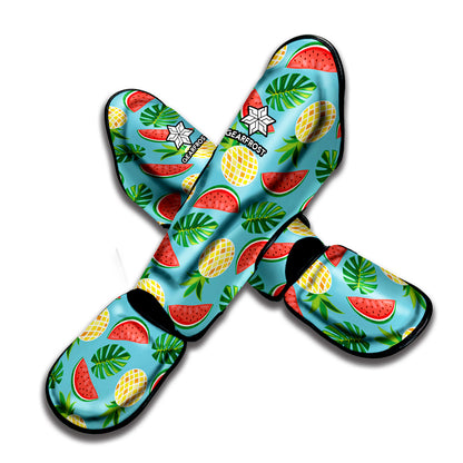 Tropical Watermelon And Pineapple Print Muay Thai Shin Guard