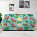 Tropical Watermelon And Pineapple Print Sofa Cover