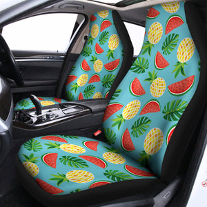 Tropical Watermelon And Pineapple Print Universal Fit Car Seat Covers