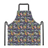 Tropical Zebra Giraffe Pattern Print Apron