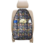 Tropical Zebra Giraffe Pattern Print Car Seat Organizers