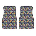 Tropical Zebra Giraffe Pattern Print Front Car Floor Mats