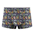 Tropical Zebra Giraffe Pattern Print Men's Boxer Briefs