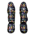 Tropical Zebra Giraffe Pattern Print Muay Thai Shin Guards