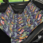 Tropical Zebra Giraffe Pattern Print Pet Car Back Seat Cover