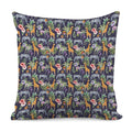Tropical Zebra Giraffe Pattern Print Pillow Cover