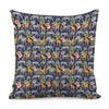 Tropical Zebra Giraffe Pattern Print Pillow Cover