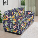 Tropical Zebra Giraffe Pattern Print Sofa Cover