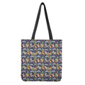 Tropical Zebra Giraffe Pattern Print Tote Bag