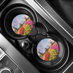 Tulip Field Print Car Coasters
