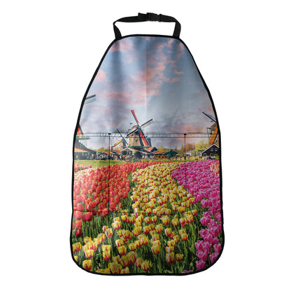 Tulip Field Print Car Seat Organizers