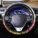Tulip Field Print Car Steering Wheel Cover