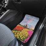 Tulip Field Print Front Car Floor Mats